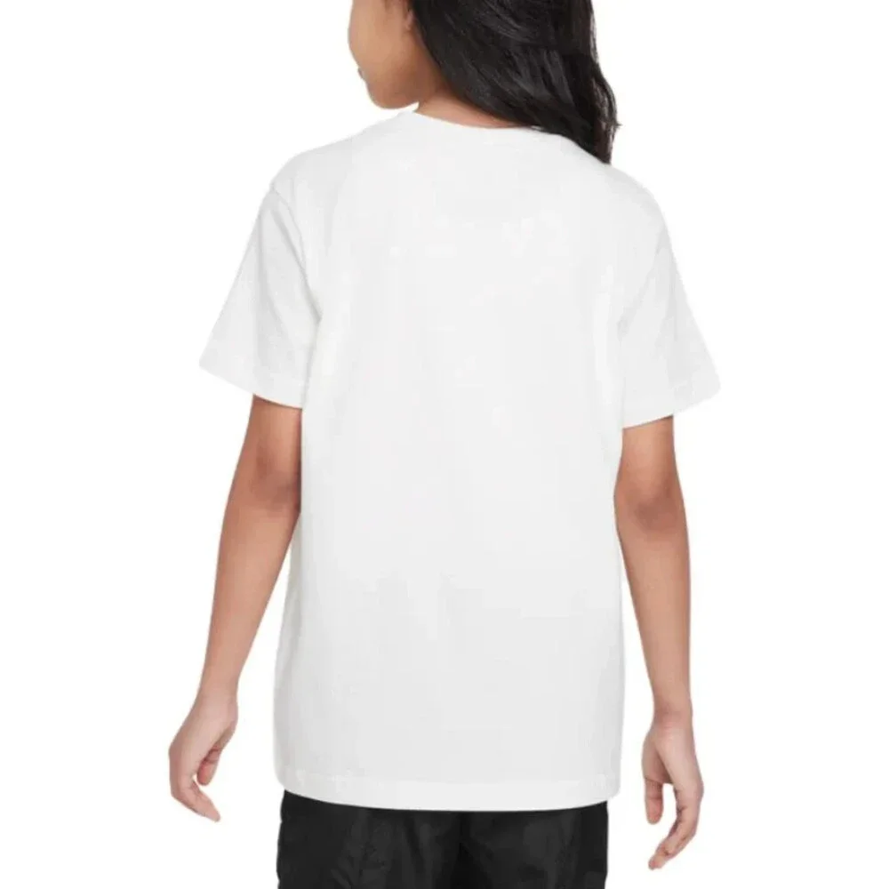 Nike Sportswear T-Shirt Girls XL White Graphic Print Short Sleeve Active FROG562